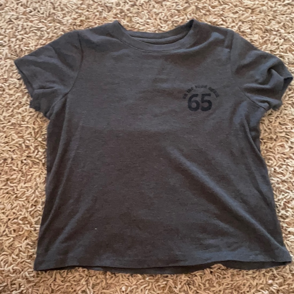 CROPPED GRAY TSHIRT